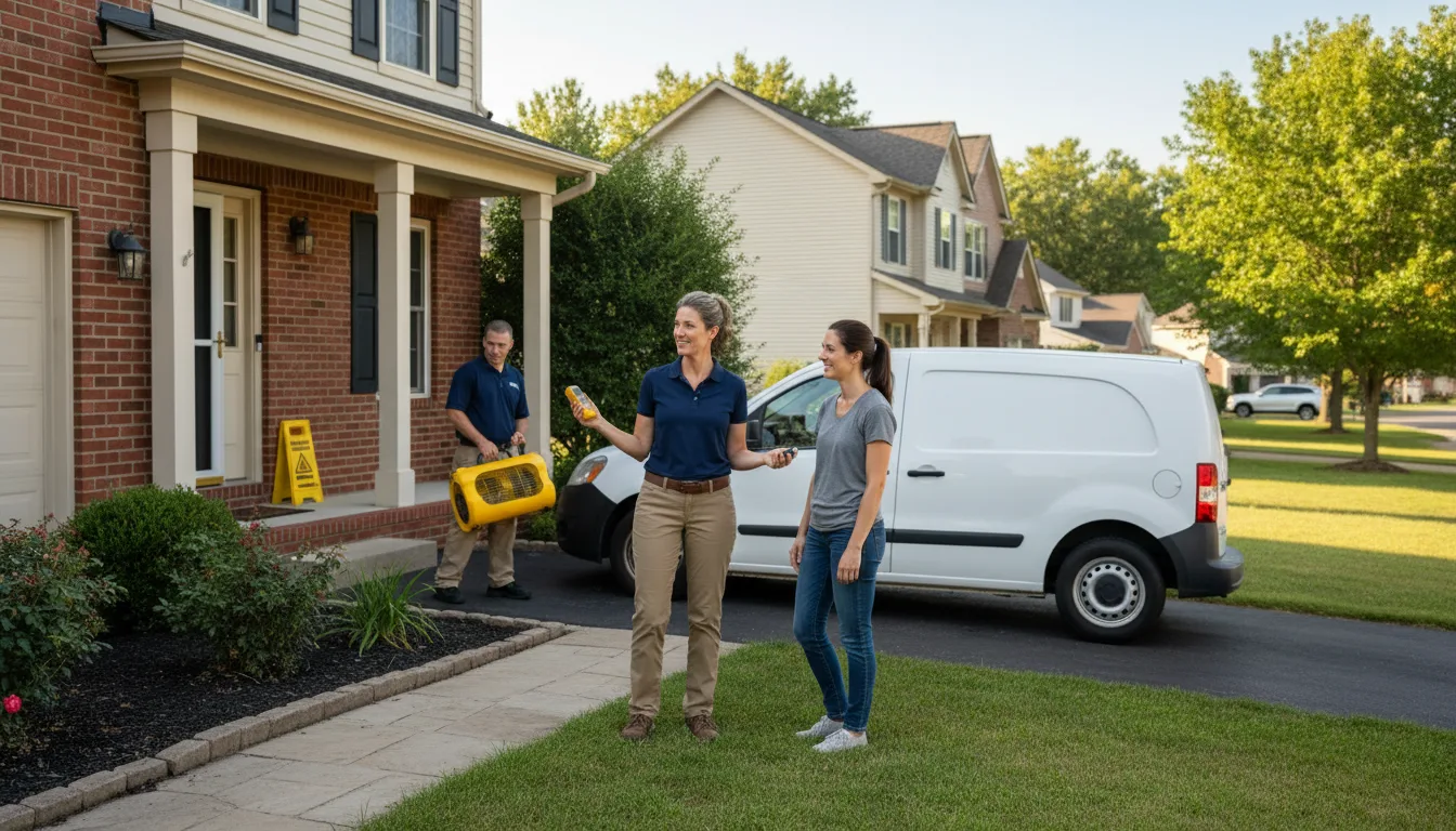 Residential water damage restoration in Eads, CO